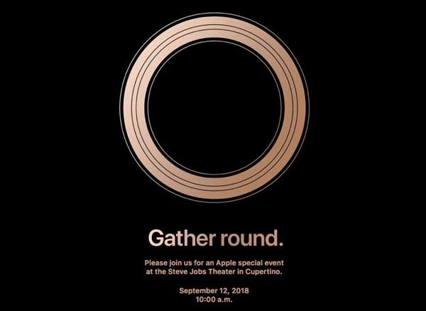 iphone conference keynote septembre invitation 2018