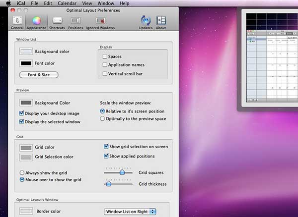 Optimal Layout Mac