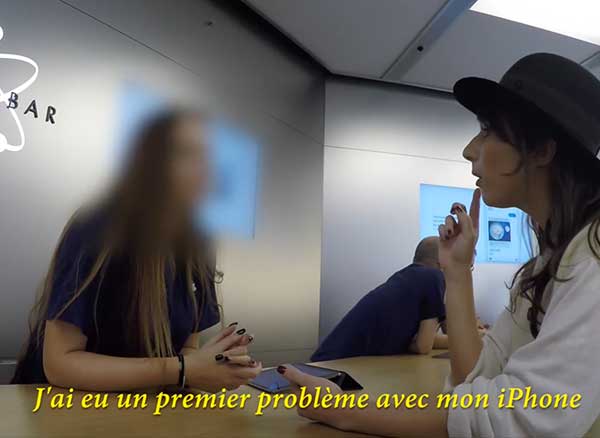 camera cachee marie infiltre apple store