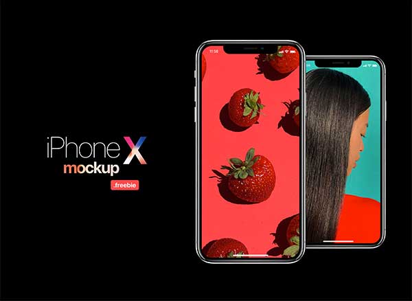 Maquettes Mockups iPhone X PSD