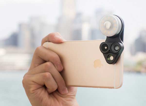 RevolCam iPhone Lentilles Flash Led