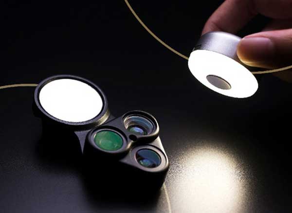 RevolCam iPhone Lentilles Flash Led