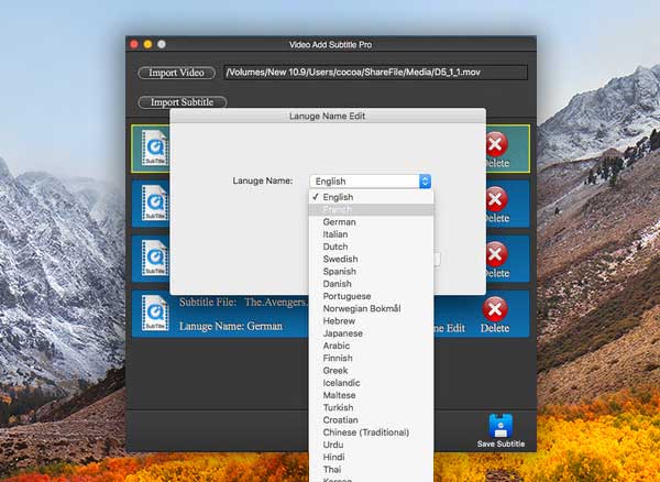 Video Add Subtitle Pro Mac