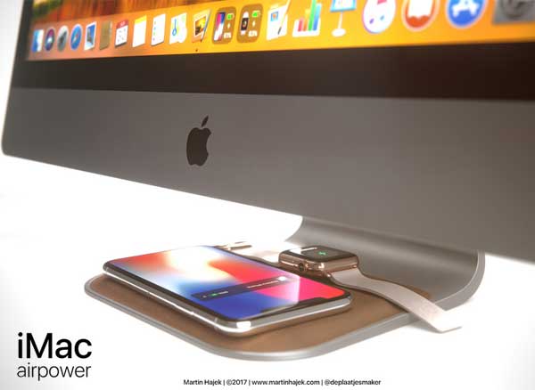 concept imac airpower chargeur iphonex