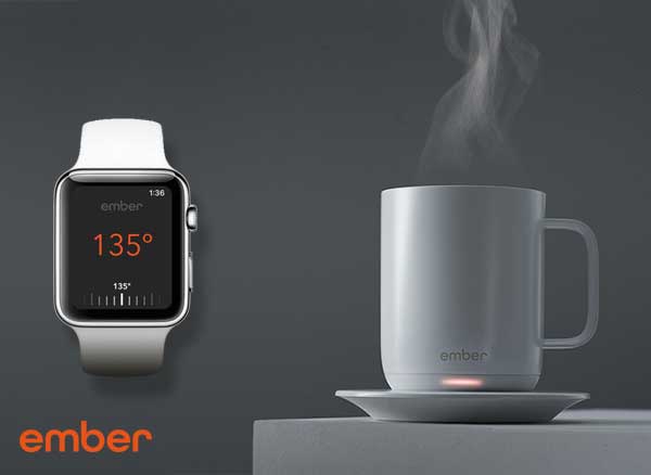ember mug control connecte iphone apple watch