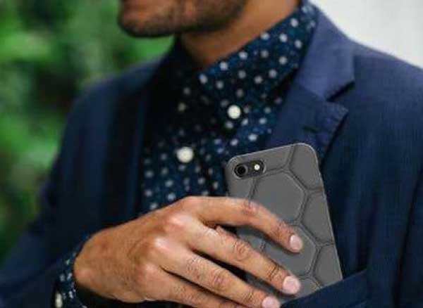 stitched protection iphone brosse tissus