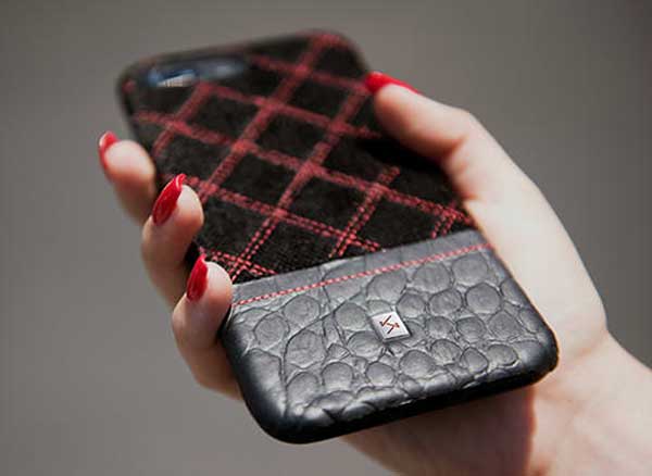 stitched protection iphone brosse tissus