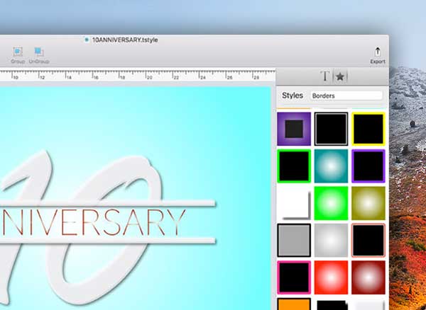 Text Styles Mac