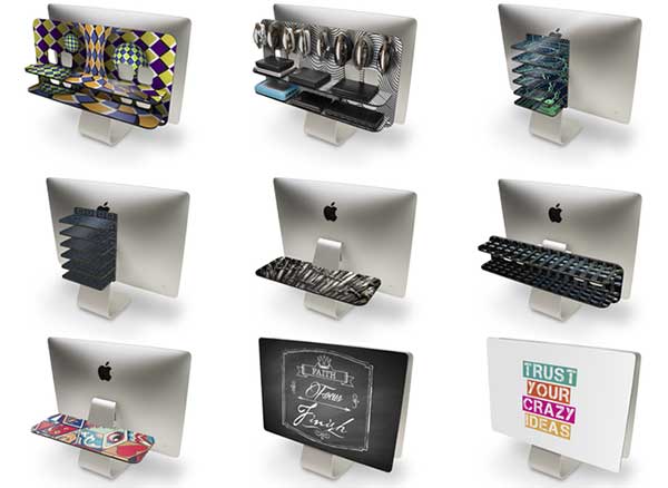 baxters rangement imac etagere modulable pied socle