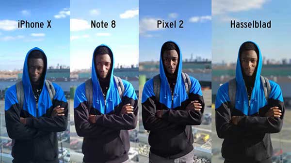 Comparatif Mode Portrait DSLR iPhone X Hasselblad