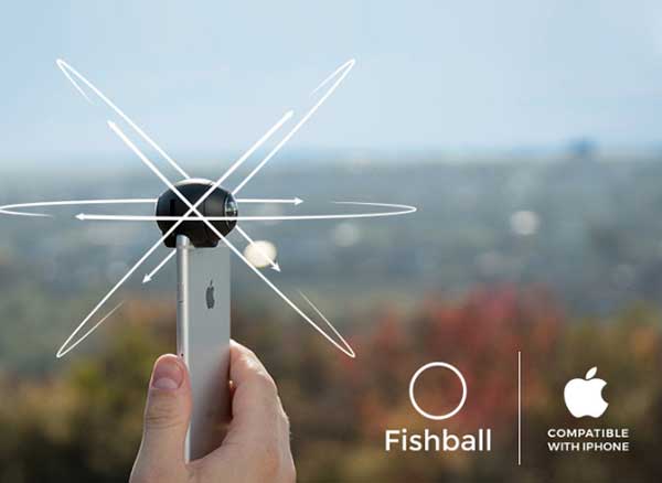 fishball lentille 360 degres iphone x