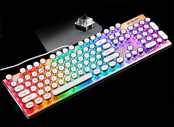 Clavier Retro Lampes LED