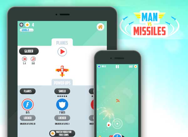 Jeu Man Vs. Missiles iPhone iPad
