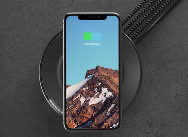 nomad hub chargeur-induction iphone x 8 sans fil