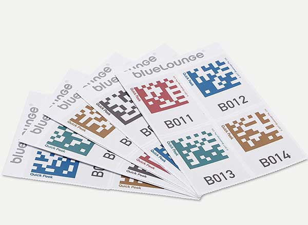 bluelounge quick peek etiquettes qr iphone