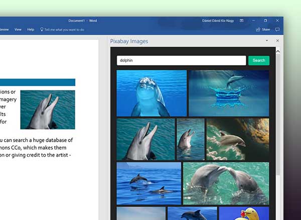 Extension Pixabay Photoshop Office Mac PC