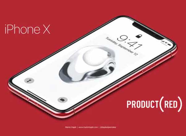 iPhone X Red Product Concept Martin Hajek