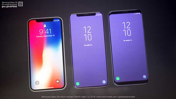 concept samsung galaxy encoche iphone x copie