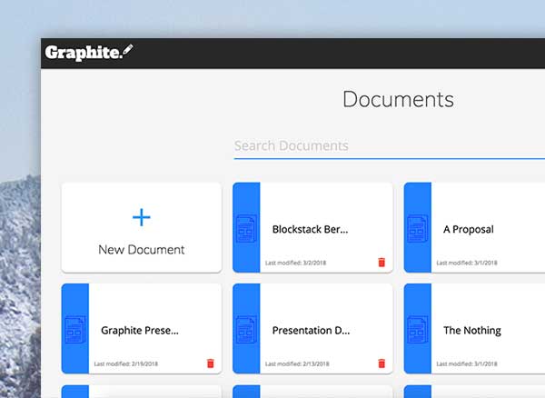 Graphite Docs Mac PC Webapp
