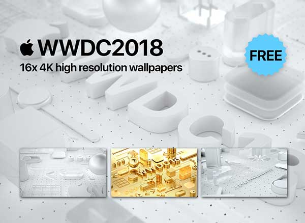 Fond Ecran 3D WWDC 2018 Martin Hajek