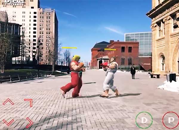 Jeu Street Fighter Arkit Realite Augmentee iPhone