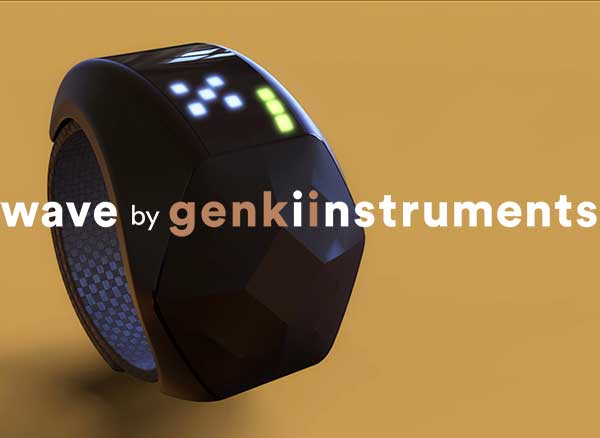 wave bague midi controle instrument connectee