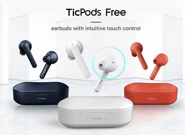 ecouteurs bluetooth ticpods free tactile airpods