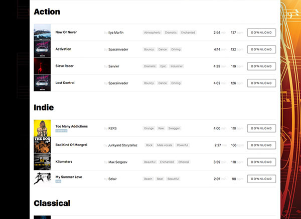 music icone8 com musiques libres gratuites