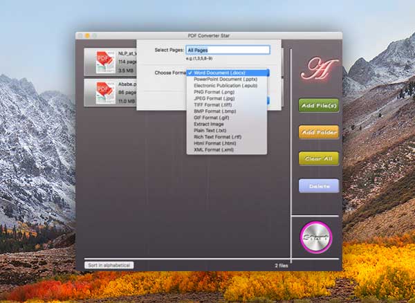 PDF Converter Star Mac