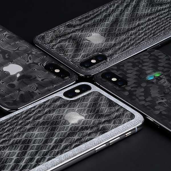 hadoro iphone x or diamants cuir marbre luxe