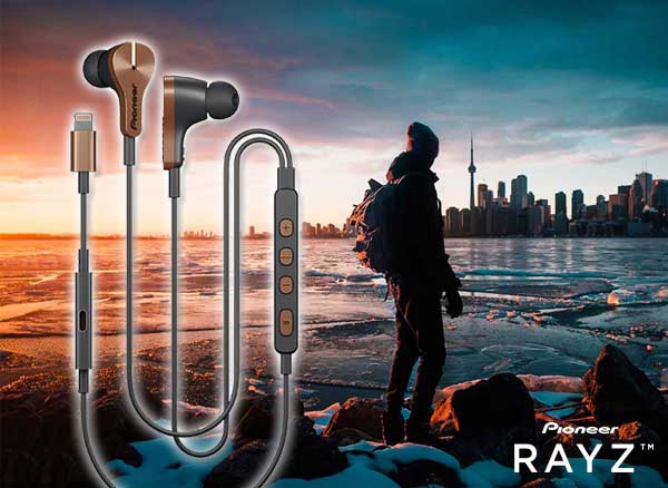pioneer rayz ecouteurs intelligents lightning iphone