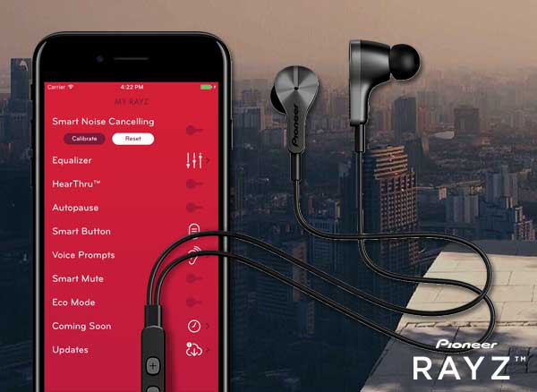 pioneer rayz ecouteurs intelligents lightning iphone