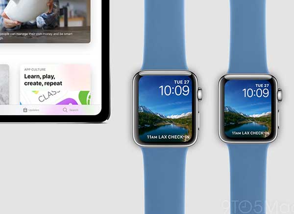 concept ipad pro montre apple watch series 4 1 - Une Idée des Prochains iPad Pro avec Face ID (images)