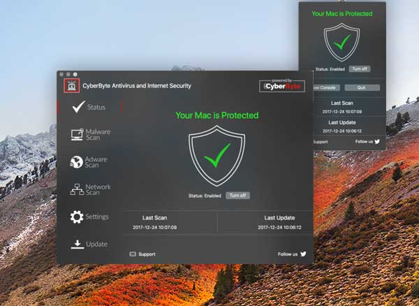 cyberbyte antivirus anti malware macos mac