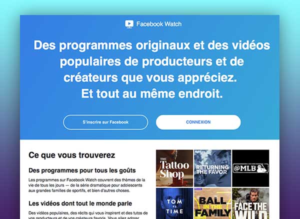 facebook video watch alternative youtube france iphone ipad