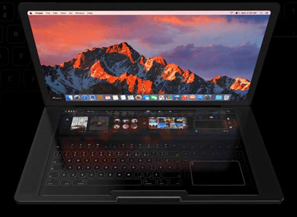 macbook pro concept touch bar dynamique