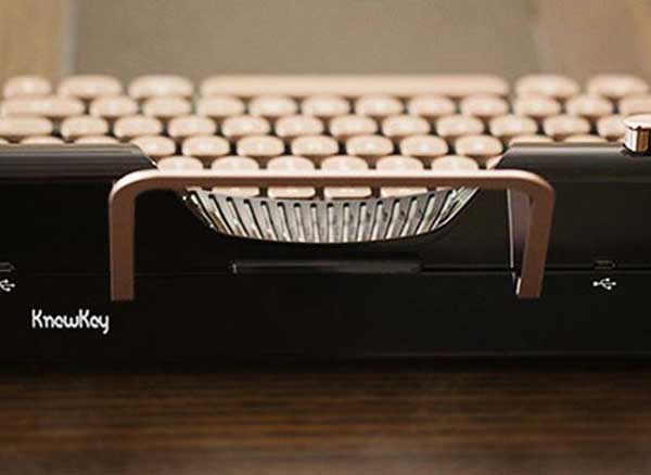 rymek clavier mecanique retro bluetooth led iphone ipad mac