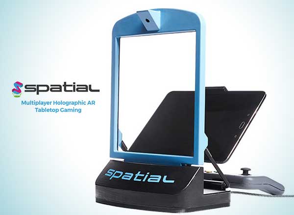 spatial gaming jeux hologrammes ipad tablettes support