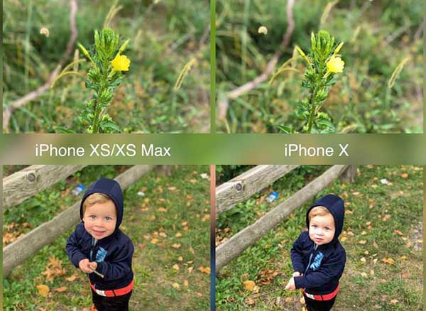 comparatif photographie iphone x xs max video