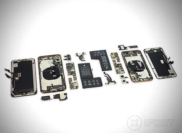 demontage ifixit changer batterie ecran iphone xs max