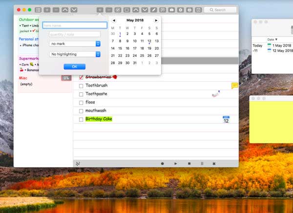Make a List Mac iPhone iPad
