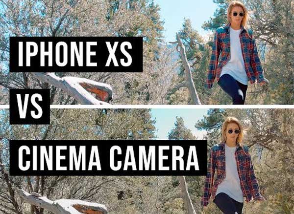 comparatif iphone xs max camera video canon c200