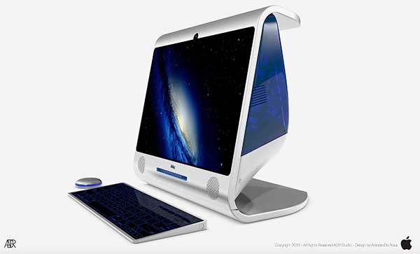 imac concept minimaliste translucide 2018