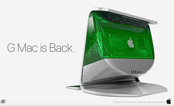 imac concept minimaliste translucide 2018