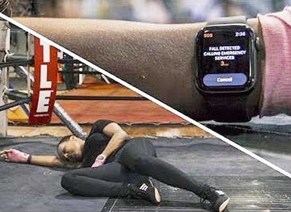 test montre apple watch cascadeuse detecteur chutes