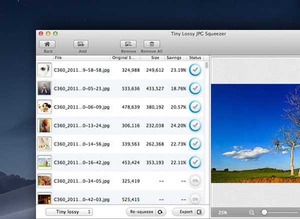 Lossless Photo Squeezer Mac