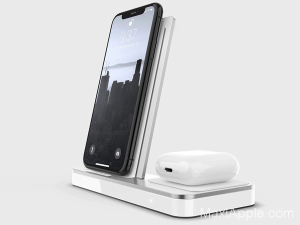 defense duo station chargeur vertical iphone airpods 03 - Defense Duo iPhone, 1er chargeur Vertical sans fil (video)