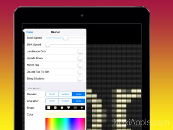 Banner Transforme Ipad Et Iphone En Afficheur Led Gratuit