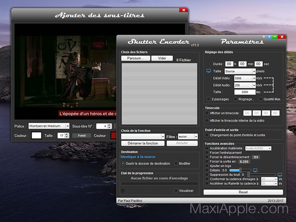 Shutter Encoder Mac PC - Edition Video et Audio Pro (gratuit) - MaxiApple