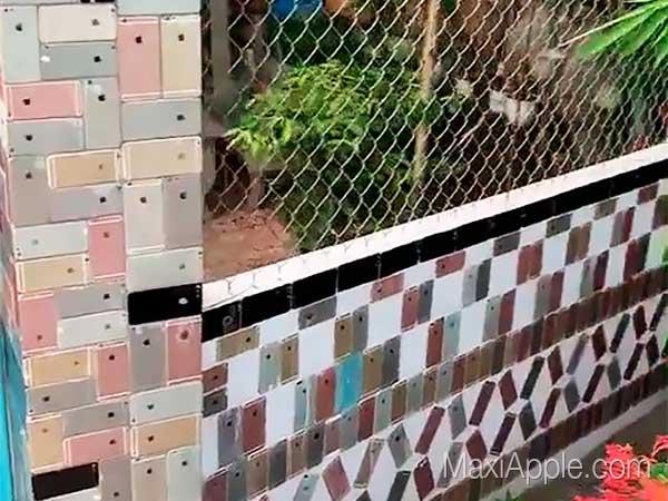 brique cloture maison vietnam iphone recuperation 05 - Des iPhones dans le Mur de Clôture de Maison (video)